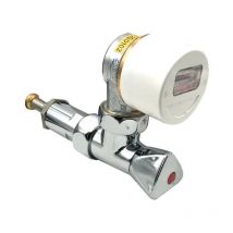 Contatore da arredo cromato per acqua fredda/calda 'simplex' 1/2'