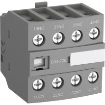 ABB - Bloc de contact auxiliaire 4 contacts 2 nc + 2 no din ( Prix pour 1 )