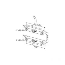 Sewosy - contact magnetique 3 fils CMA3F10