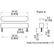 Standexmeder Electronics - Contact Reed MK06-8-C 2206080002 1 no (t) 180 v/dc, 180 v/ac 0.5 a 10 w 1 pc(s) A736471