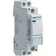 Hager - Contacteur 25A 2 contacts à Fermeture Bobine en 24V ESD225