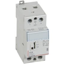 Legrand - Contacteur de puissance CX³ commande manuelle bobine 24V 2 Pôles 250V 40A contact 2F 2 modules 412515