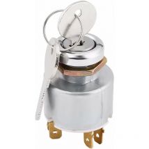 Contacteur d'Allumage, Interrupteur Universel de Démarrage du Moteur 12V Interrupteur de Commande d'Allumage 3 Positions ON OFF avec Clé