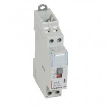 Legrand - Contacteur de puissance CX³ commande manuelle bobine 24V 2 Pôles 250V 25A contact 2F 1 module 412514