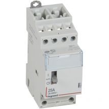 Legrand - Contacteur de puissance Bipolaire commande manuelle 24V 400V 25A 2 Modules 412517