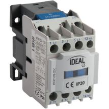 Kanlux - Contacteur De Puissance 9a – Rail Th35 – 230v Ac – 3p+1no – Blanc
