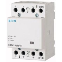 Eaton - Z-SCH230/63-04 Contacteur d'installation Tension nominale: 230 v, 240 v Courant de commutation (max.): 63 a 4 nf 1 pc(s) A216702