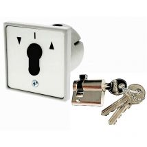 Klose Besser - Contacteur a Clé Inverseur pour Rideau Roulant à Encastrer. Avec cylindre (30x10) basic- 3 clés