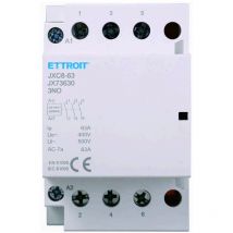 Ettroit - contactor modular en barra din 3P 63A 400V 3 contactos abiertos no tipo 30