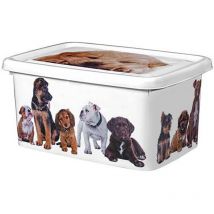 Zanvic - Container 15L Plastica con design del cane