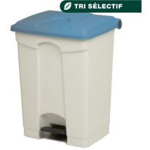 Container 45L blanc couvercle bleu - Matériel professionnel - JVD