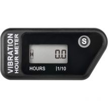 Contaore wireless digitale autoalimentato, attivazione tramite vibrazione, timer di lavoro ripristinabile, blocco utente disattivato, utilizzo per