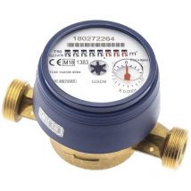 Sanitop-Wingenroth contatore dell' acqua per montaggio a parete con 2 filettature esterne, freddo, 1 pezzi, 3/4 pollici, 14118 5