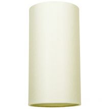 Contemporary and Stylish Soft Cream Linen Fabric Tall Cylindrical 25cm Lampshade by Happy Homewares Cream