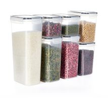 Rapanda - Contenants de Stockage de Céréales, Ensembles de 7 Boîtes de Rangement Empilables pour la Cuisine, Récipients Hermétiques de Stockage des