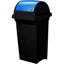 ICS - Maiol Contenedor 50 Lt Negro con tapa amarilla basculante