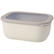 Mepal - Multi Cuenco Cirqula Rectangular 3000 Ml - Blanco Nórdico