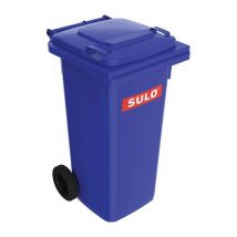 Sulo - Cubo de basura grande 120l hdpe azul, móvil según en 840