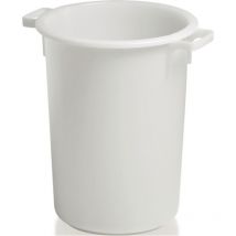 Craemer - Plástico Can 40L Hd-Pe Blanco D420Xh445Mm Con Pantalla De Manija Exterior