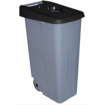 Cubo reciclaje Denox 110 l - Negro