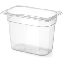 Hendi - Contenedor gastronómico de polipropileno gn 1/4 altura 100 mm 880326