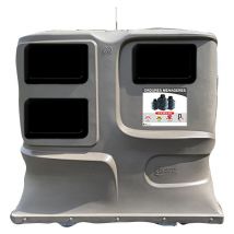 Colonne aérienne d'apport volontaire 4m3 simple crochet pehd lila