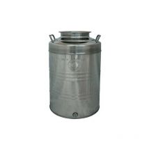 Belvivere - Conteneur baril pour huile 100 lt en acier inoxydable 18/10 raccord pour raccord robinet vin bie're 1/2 ' Acciaio Inox lt. 100