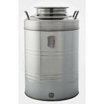 Belvivere - Réservoir d'huile en acier inoxydable, large ouverture 50 litres modèle haut - Salon