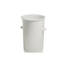 Craemer - Bidon plastique 110l environ hd-pe blanc D515xH733mm avec poignée extérieure