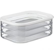 Conteneurs de conservation de viande 3 pièces - Boîtes de réfrigérateur avec couvercle - Convient pour conserver la viande - 3 boîtes de conservation