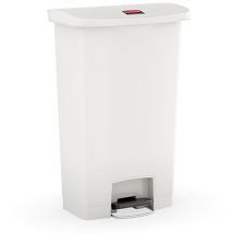 Contenitore a Pedale Slim Jim 50 l Bianco Rubbermaid Bianco