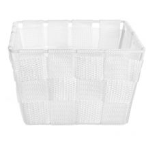 Cestino in poliestere - bianco - Tendance