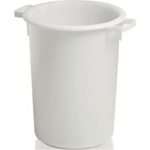 Plastica Can 40L Hd-Pe Bianco D420Xh445Mm Con Schermo Maniglia Esterno