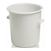 Plastica Può Circa 75L Hd-Pe Bianco D515Xh530Mm Con Schermo Maniglia Esterno