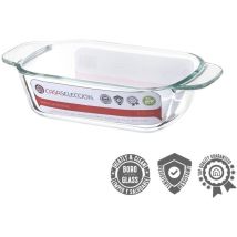 Contenitore in vetro 21 x 12 x 5 cm – Capacità 540 ml – Adatto per forno, microonde, lavastoviglie – LOLAHOME