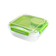 Contenitore merenda con posate 20x20 h 9,0 Rotho