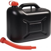 Contenitore per carburante da trasporto 20 l nero hd-pe L405xB210xH350mm