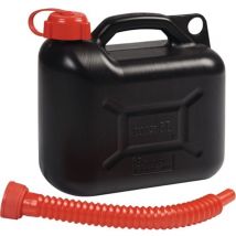 Tanica per carburante da trasporto 5l nero hd-pe L265xB135xH270mm ora