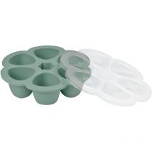 BÉABA - Vasetti Multipli in Silicone - Qualità Premium - Resistenza Termica Estrema - Forno e Microonde - 6 Scomparti Separati - Ermetico