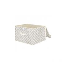 Contenitore per conservazione, scatola con chiusura, organizer color beige