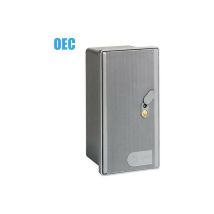 Contenitore per contatore monofase in vetroresina grigio RAL 7001 – IP34 – 230x420x204mm – Serratura tipo ENEL 4541