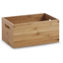 Zeller - 13340 Cesto Contenitore, Bambú, Beige, 30x20x14 cm