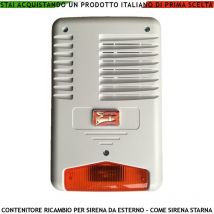 Contenitore di Ricambio per Sirena sv-spl per Esterno IP44 Utilizzabile Pure Come Sirena Finta o Civetta Nascondere Telecamere Microfoni Inserire