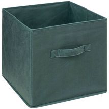 Cestino in velluto verde cachi mix n modul 31x31cm - 5five