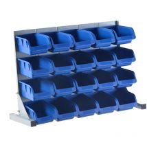 Rapanda - Contenitori di stoccaggio in plastica impilabili per magazzini industriali e garage per lo stoccaggio di parti di utensili-20