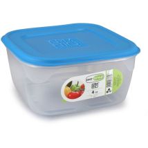 Contenitore ermetico quadrato 4 litri – Trasparente – Resistente al gelo fino a -30°C – GIOSTYLE