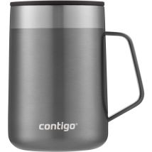 Contigo Streeterville Desk Mug, Insulated Coffee Mug With Stainless Steel Handle, Coffee To Go Mug With Lid, Keeps Coffee And Tea Warm For Up To 5 