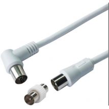 Cable coaxial antenne - 5m - Continental Edison