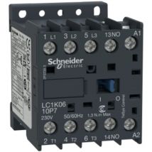 Schneider Electric - Contacteur TeSys LC1K 3P AC3 440V 6 a bobine 230 vca - LC1K0610P7