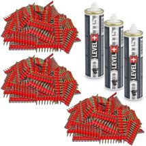 Contoo - Gaskartusche L+115 x 3 St. + Betonnägel 22mm 3000 St HB42